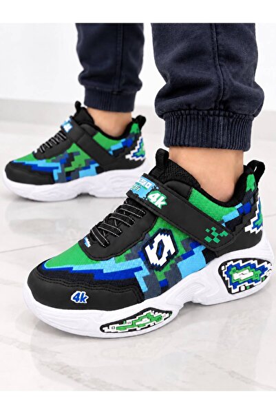 PAPUCUMUN DÜNYASI Children's Craft Style Sneaker with Circular Straps, Thick ...