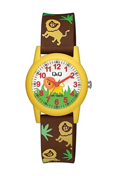 Q&Q Kids Unisex Analog Quartz Watch V22A-019VY with Lion Design