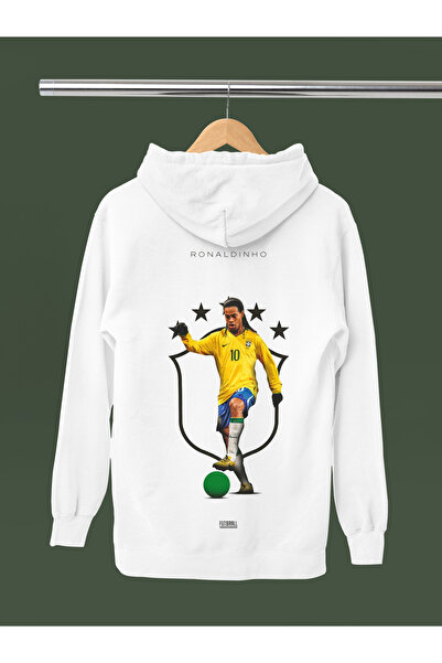 MAGORS Ronaldinho Gaucho Printed Cotton Long Sleeved 3-Yarn Hooded Sweatshirt