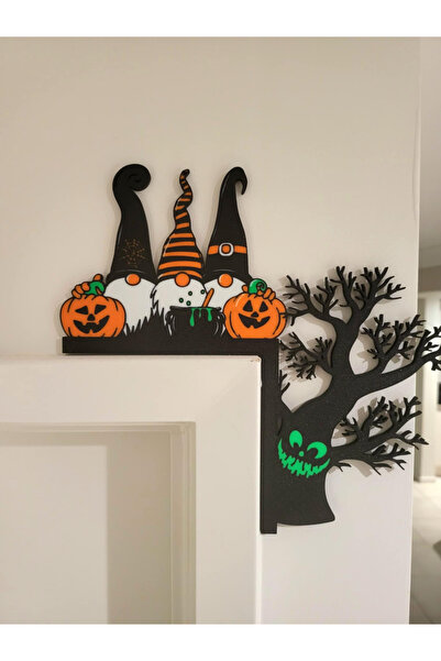 SZD Design Cadılar Bayramı Halloween Cüce Kapı Ve Pencere Çerçevesi Köşe Dekoru