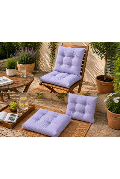 Yuvina 50x50 cm Kapitone Sandalye Minderi – Kare Oturma Minderi – Ev, Balkon,...