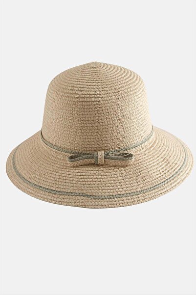 HOŞGÖR ACCESSORIES Fiyonglu Straw Hat