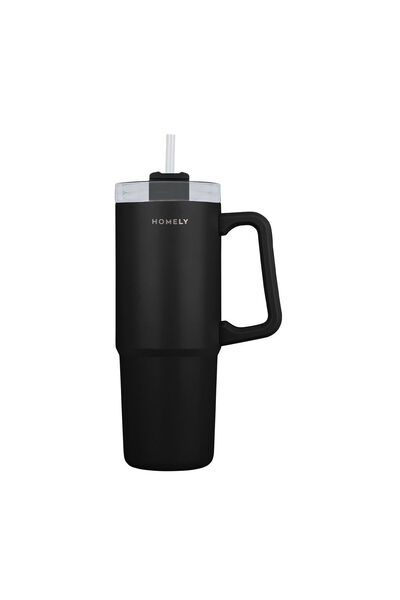 homely ΘΕΡΜΟΣ ΠΟΤΗΡΙ ΜΕ ΚΑΛΑΜΑΚΙ 900ml ΜΑΥΡΟ ΜΕΣΟΝΥΧΤΙΑΚΟ