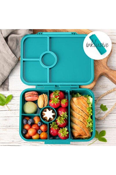 Lekkabox Κλασικό – Ταπερ με 4 θήκες – Πετρόλ