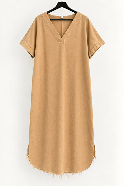 Marka V-Neck - Summer Linen Dress