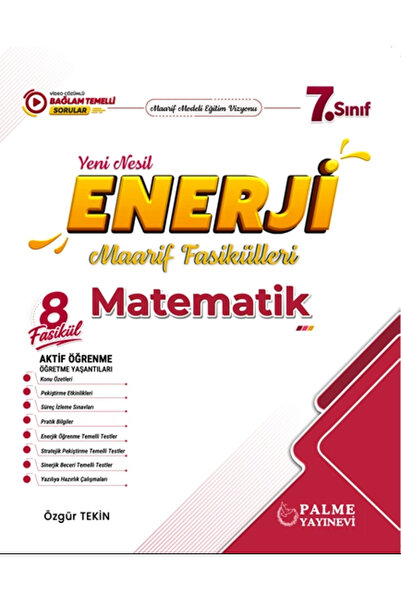 Palme Yayınevi Palme 7.Sınıf Enerji Matematik Yeni Nesil Maarif Fasikülleri (...