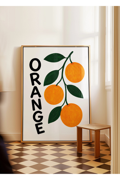 ARTHOUSECOLLECTIVE Colecția Bucătărie / Botanică - Portocaliu - Poster fără ramă