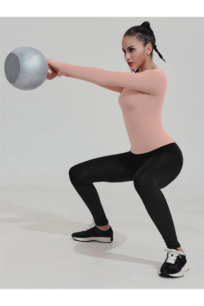 RUTBİL SPORTS COMPRESSİON KADIN UZUN KOL SPOR BODY PLATES GYM YOGA KOŞU FİTNE...