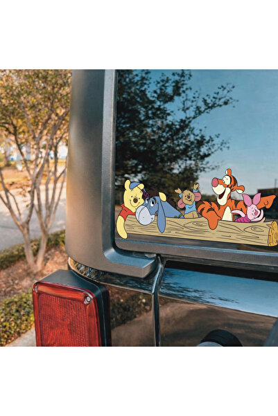 Winnie The Pooh Sticker | UV Su Geçirmez Araba Oto Sticker | Dekoratif Sticker