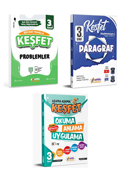 meraklı zihinler 3. Sınıf Keşfet Paragraf + Keşfet Problem + Aşama Aşama Okum...