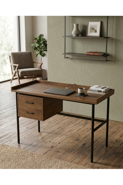 PLUS13 Modern Wooden Study Desk for Home and Office |   Practical and Elegant...