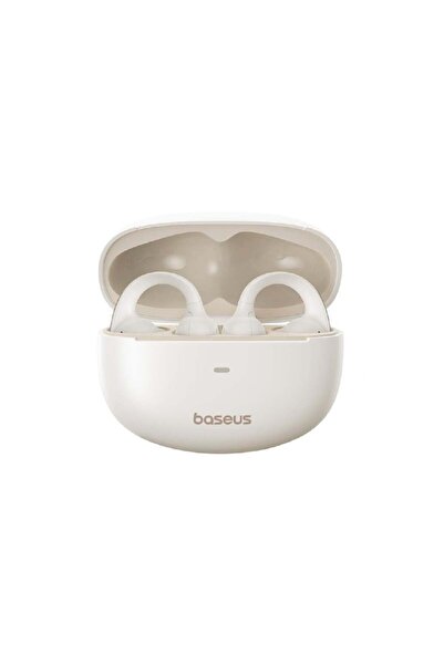 Baseus بيسوس سماعة أذن لاسلكية Bowie MC1 بيضاء بتقنية Bluetooth 5.3 وبطارية ح...