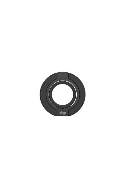 Drip Black Smart Ring Magnetic Phone Holder & Grip, Flexible Rotation & Adjus...