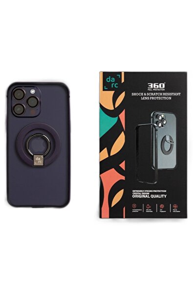 darc Dark 3-in-1 Purple Phone Protection Set, Protective Frame and Camera Pro...