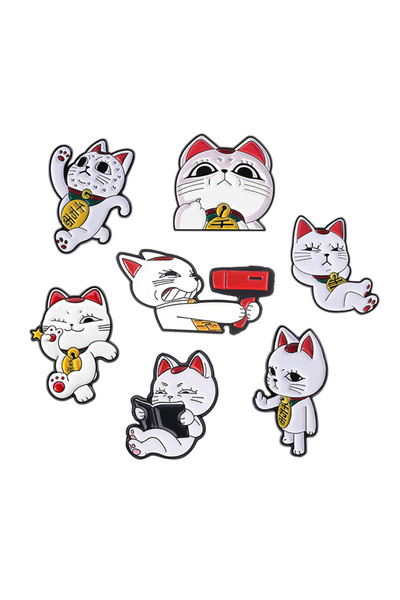 Choice Set 6 4-9Pcs/Set Fantasy Adventure Anime Cat Elf Mage Enamel Pin Anime...