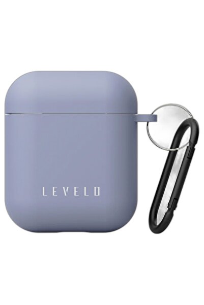 Levelo ليفيلو قورا كفر حماية ايربودز 1&2 أزرق بتصميم نحيف ورفيع ومادة مضادة ل...
