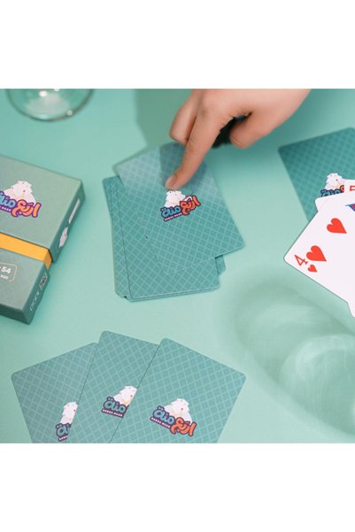 ARBA3 ME2A Four Hundred Deluxe Blue Paper Playing Cards, 54 Poker-Size Cards, Professional Quality and Precision Printing on Durable, Waterproof Paper, for Al