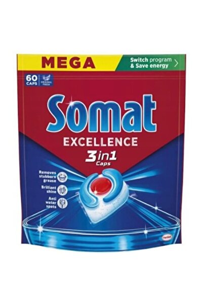 Somat Detergent pentru mașina de spălat vase Excellence 3în1, 60 capsule, pro...