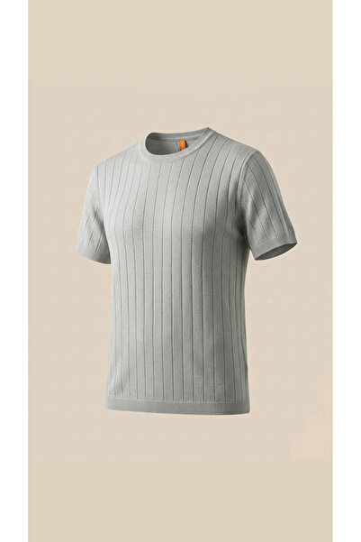 Erkek Bisiklet Yaka Triko T-Shirt