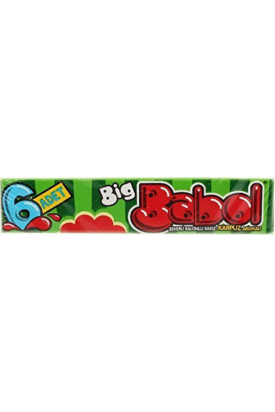 Big Babol Karpuz Aromalı Stick Balonlu Sakız 27 g. * 18 Adetli