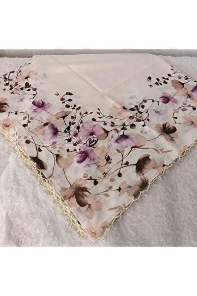 hoaryage Handmade Patterned Yarn Embroidery with Ring Beads on the Edge, Yeme...