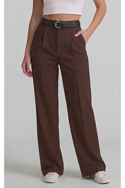 JUPEN Women's Belted Palazzo Trousers