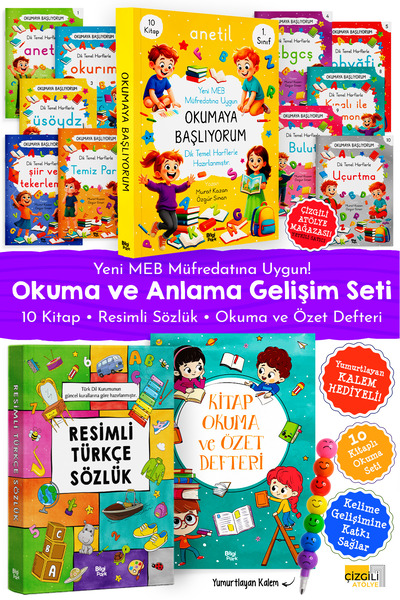 Parodi Yayınları 1.Sınıf Okuma ve Anlama Gelişim Seti - 10 Kitap İlk Okuma Ki...