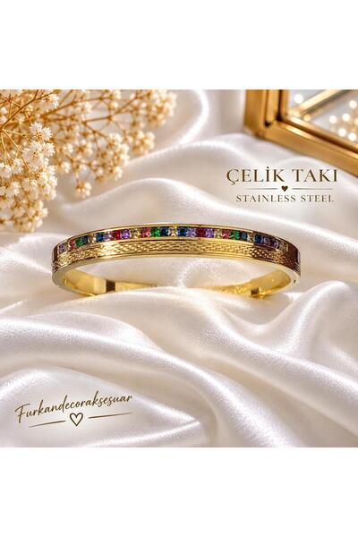 Furkan decor aksesuar Steel Jewelry Handcuff Model Colorful