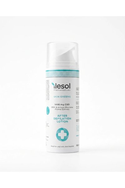 ilesol إيلسول لوشن ما بعد إزالة الشعر لتخفيف الاحمرار ومنح نعومة فورية بتركيبة CBD