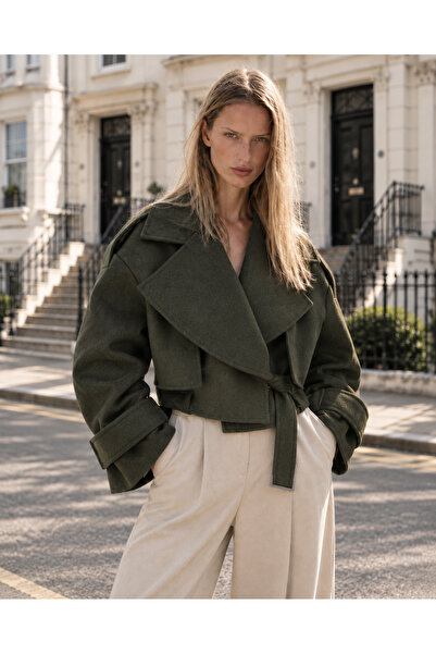 ASEDE Belted Short Jacket