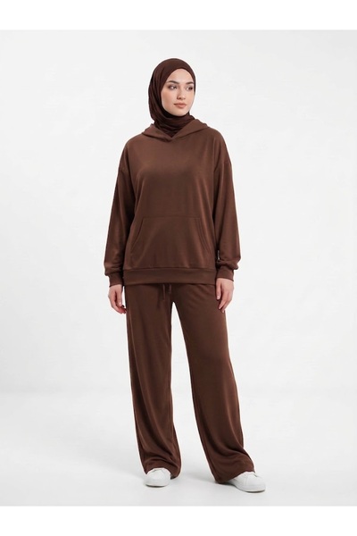 BİGMOST Women's Oysho Fabric (Modal) Oversize Hooded Comfortable Fit Top and ...