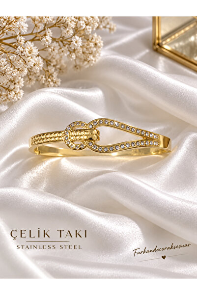 Furkan decor aksesuar Steel Jewelry Handcuff Bracelet