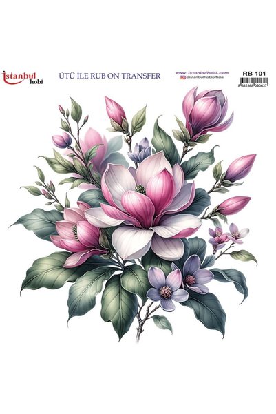 İstanbul Hobi Ütü ile Rub On Transfer Kağıdı 30x30cm RB-101