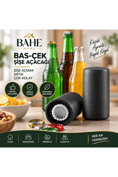 bahe home Push-Pull Bottle Opener Practical Strong Gripper Cap Opener Ergonomic Bottle Opener