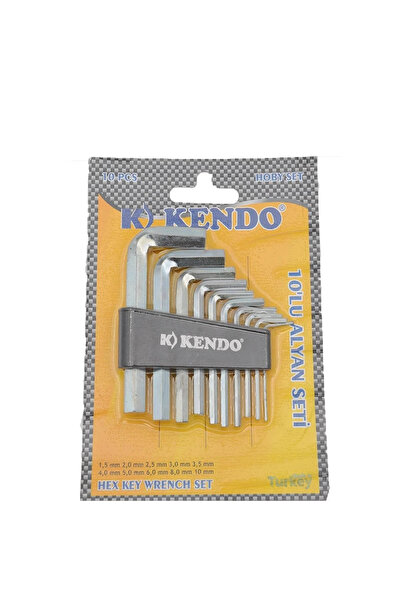 Generic Brand طقم مفاتيح ألين من الفولاذ مكون من 9 قطع، طقم مفاتيح ألين قصيرة مسطحة الزاوية