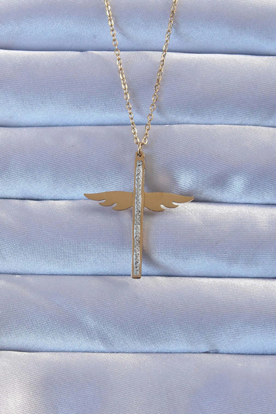 Livenda 316L Steel Color Zircon Stone Mikail Necklace Tj-Bko9265