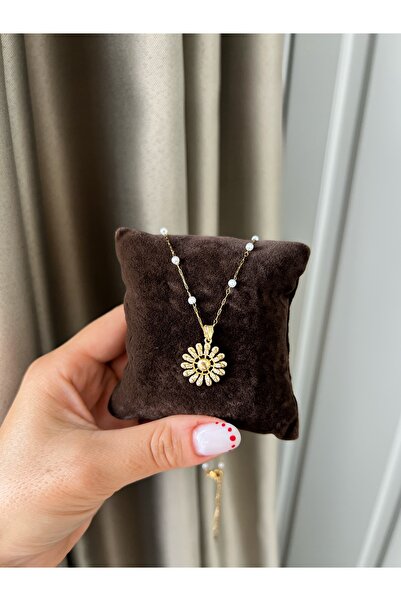 ToffyStore Pearl Flower Necklace