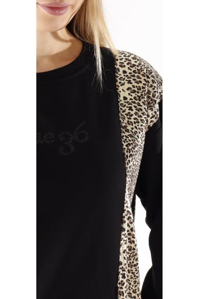 shE tekstil Sch Sequined Leopard Oversize Tunic