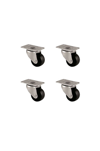 Livenda Ball Caster with Spring Loaded Ball - 28mm - Black Hks232 - 4 Pieces
