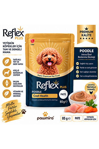 Reflex Plus Poodle Coat Health Pate Yetişkin Köpek Maması 85 g