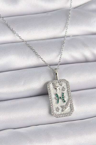 Livenda 316L Steel Silver Color Chain Pisces Zodiac Sign Zircon Stone Women's...