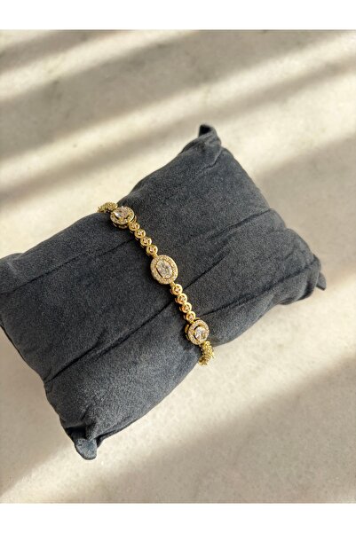 ToffyStore Vip Oval Zircon Stone Row Bracelet