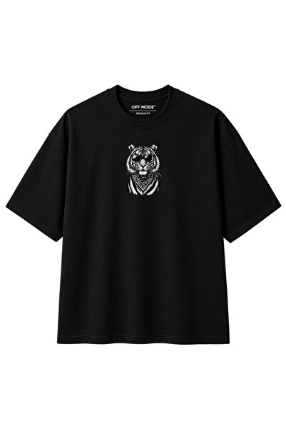 Cool Tiger Baskılı Unisex Regular Fit T-Shirt
