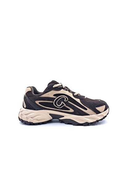Guja Genuine Suede Leather Chunky Style Brown Women's Sneaker Sports Shoes