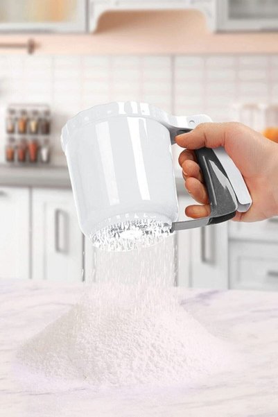 Flosoft Un Pudra Şekeri Kakao Eleği, Pratik Çok Amaçlı Hamur Kek Pasta Eleği