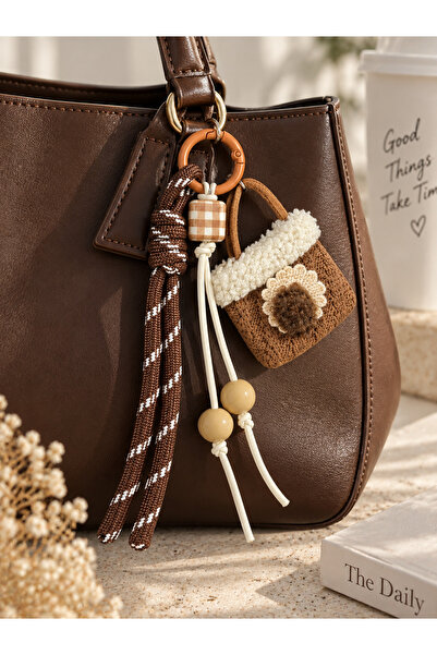 Kumru Studio Milk Mocha Mini Bag Figured Bag Charm