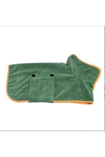 OEM Halat de baie/prosop din microfibră pentru câini, super absorbant, moale, verde, S
