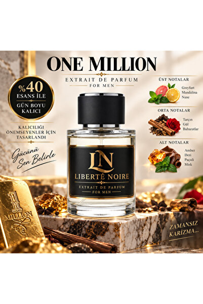 Lıberté Noıre Rabane One Million Erkek Parfüm Extraıt De Parfum %40 Esans ile...