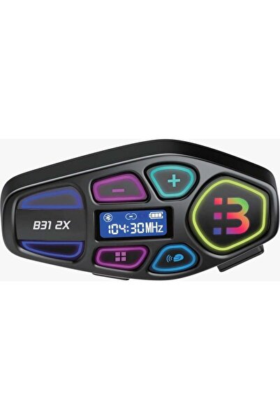 Blic B31 2X Motosiklet Kask İnterkom – 2'li Eşleşme, Bluetooth, LCD Ekran, FM...