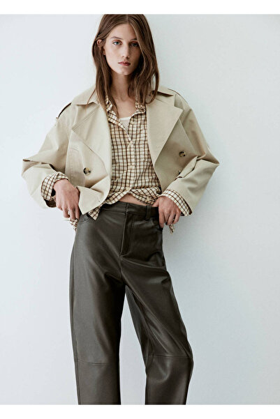 MANGO Woman TROUSERS BARRELPU